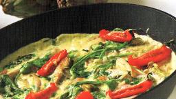 Artisokka-parsa fritata pannussa tarjoiluvalmiina