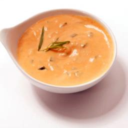 Choron-kastiketta kulhossa tarjoiluvalmiina