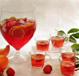 Sitruuna-melonibooli lasissa