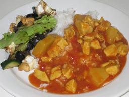 Broileria kiinalaisittain lautasella