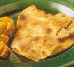 Chapati tarjoiluvalmiina