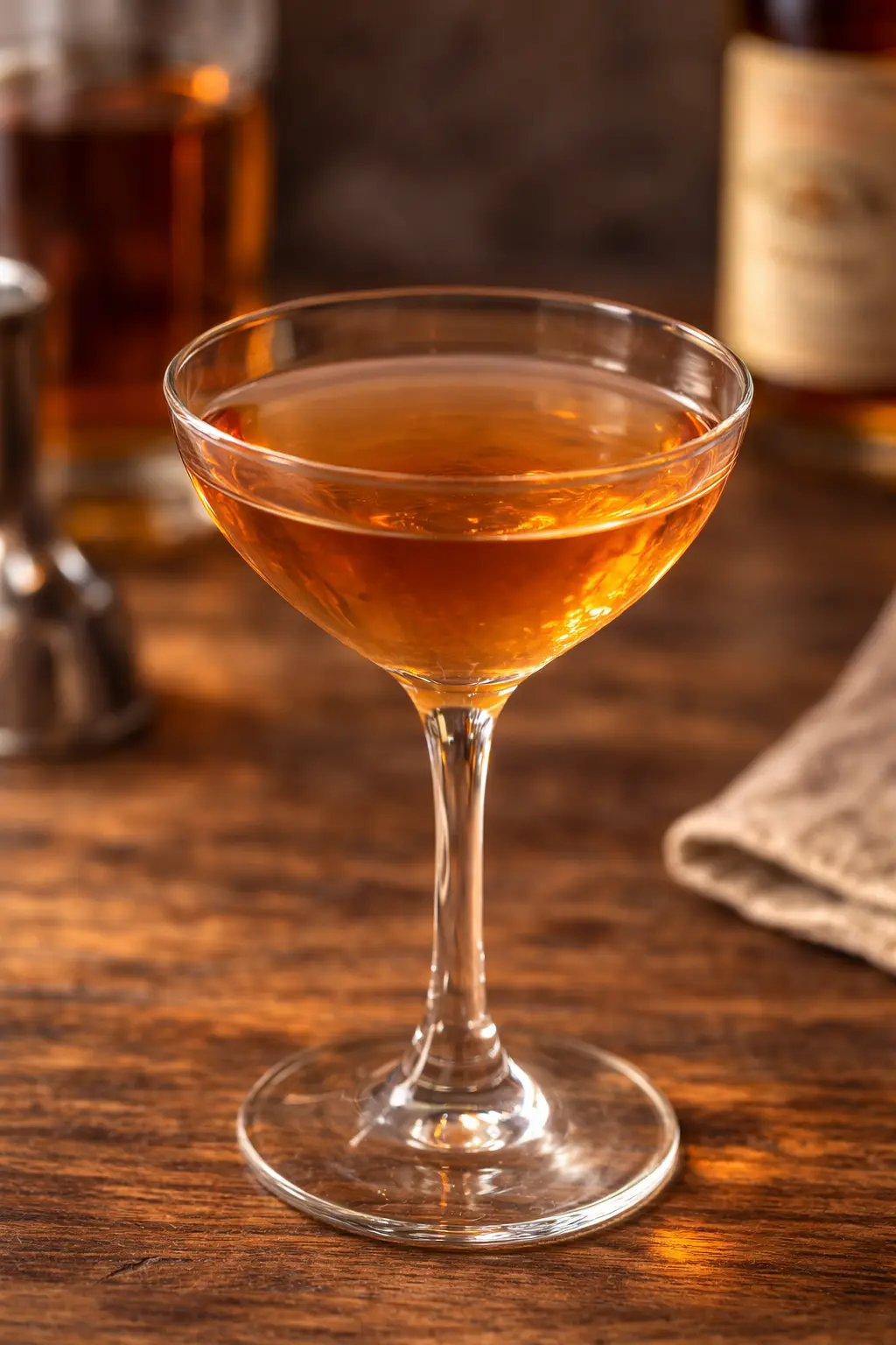 Dunlop-cocktail cocktail-lasissa ripaus Angosturaa