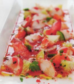 Hummerigazpachoa lautasella