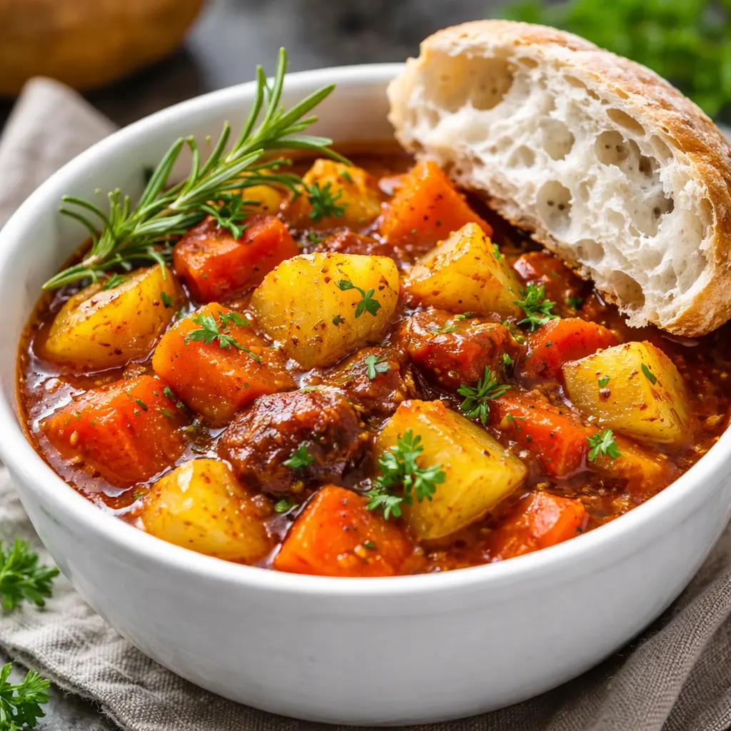 Rotsaksgryta serverad