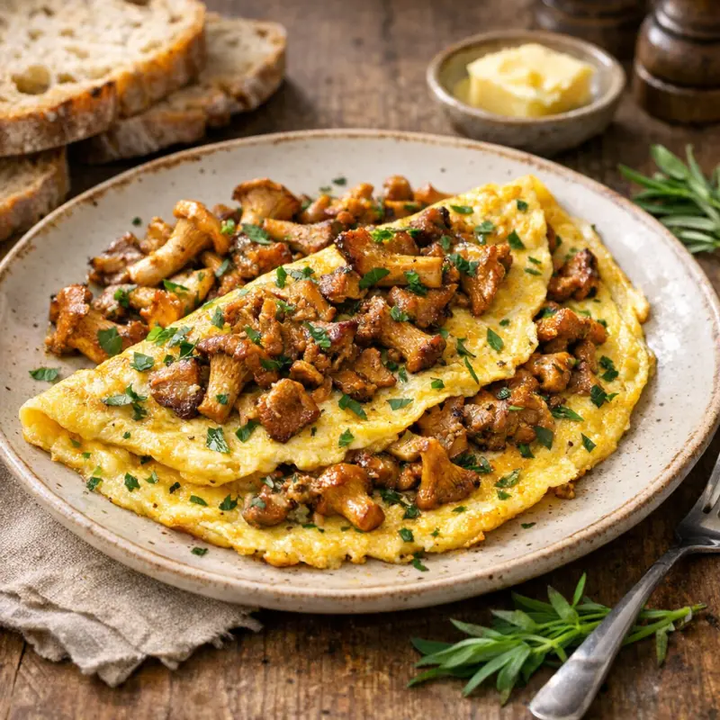 Kantarellimunakas tarjoilukypsänä