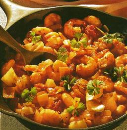 Katkarapucurry tarjolla padassa