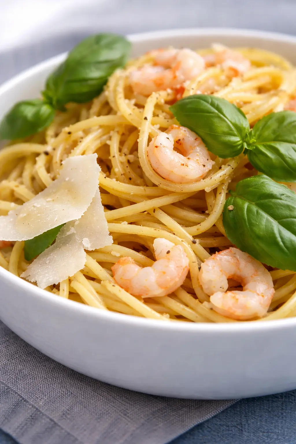 Katkarapupastaa tarjolla