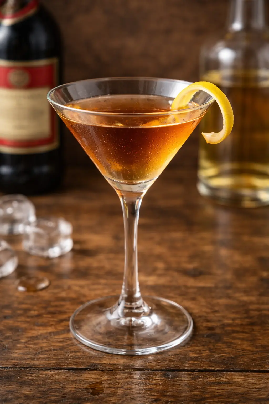 Little Princess cocktail cocktaillasissa jossa vaalea rommi ja makea vermutti