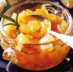 Päärynähilloke purkissa