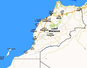 Interaktiivinen Marokon kartta Interaktiivinen Marokon kartta