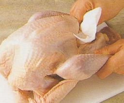 Linnun pyyhkiminen talouspaperilla