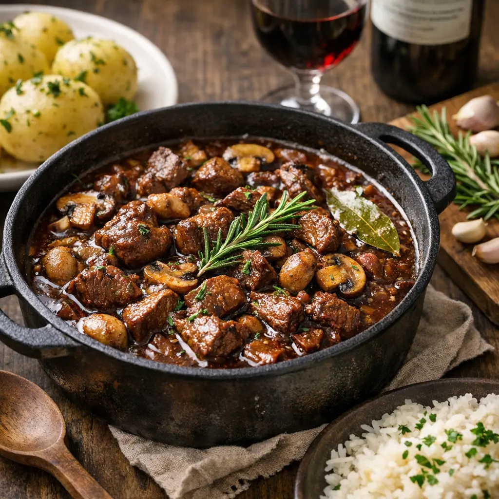 Ranskalaista lammaspataa lautasella