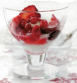 Rommiruukkua tarjoilulasissa