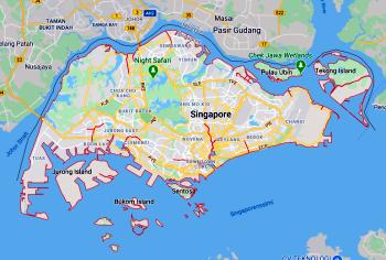 Interaktiivinen Singaporen kartta Interaktiivinen Singaporen kartta