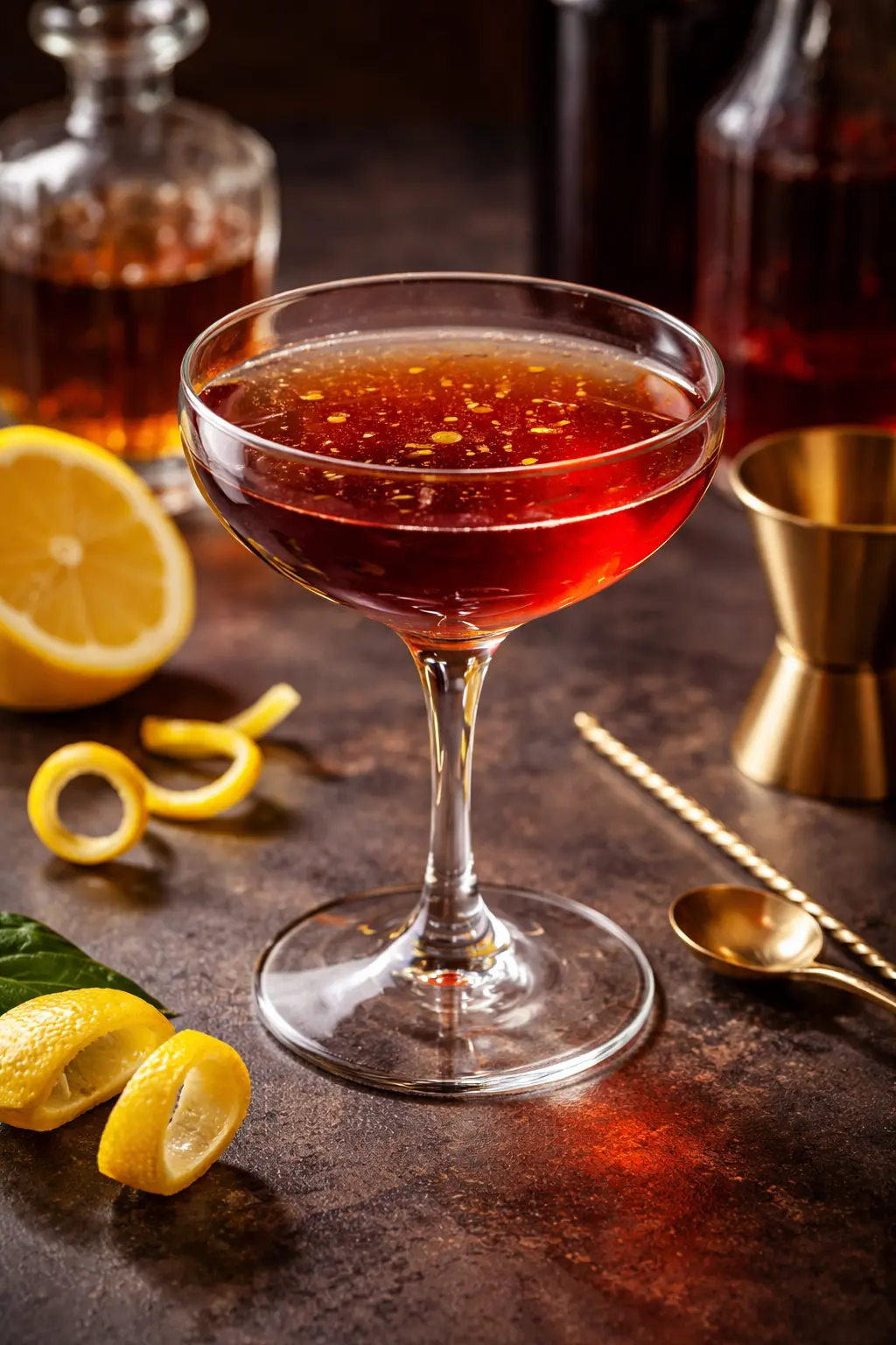 Yöpariisilainen cocktail lasissa